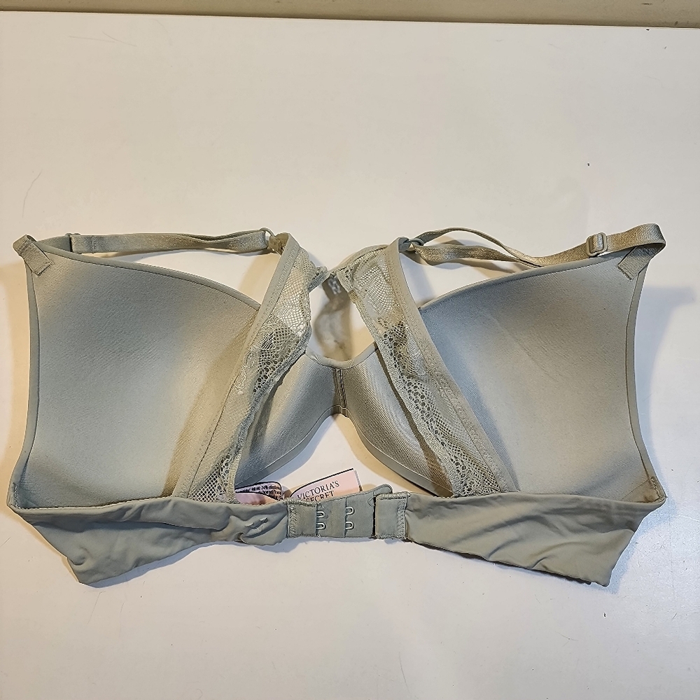 Victoria's Secret Sage Green Seamless Racerback T-Shirt Bra 32C - Picture 5 of 9
